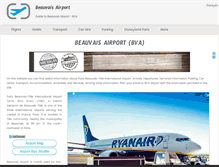 Tablet Screenshot of beauvais-airport.com